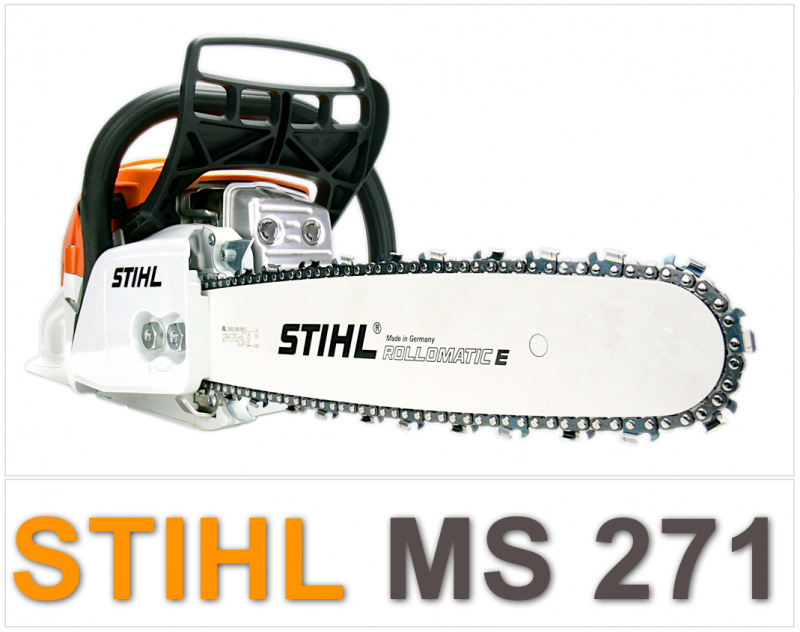 STIHL Kettensäge / Motorsäge MS 271 mit 37cm Schnittlänge + 1,6mm Kette