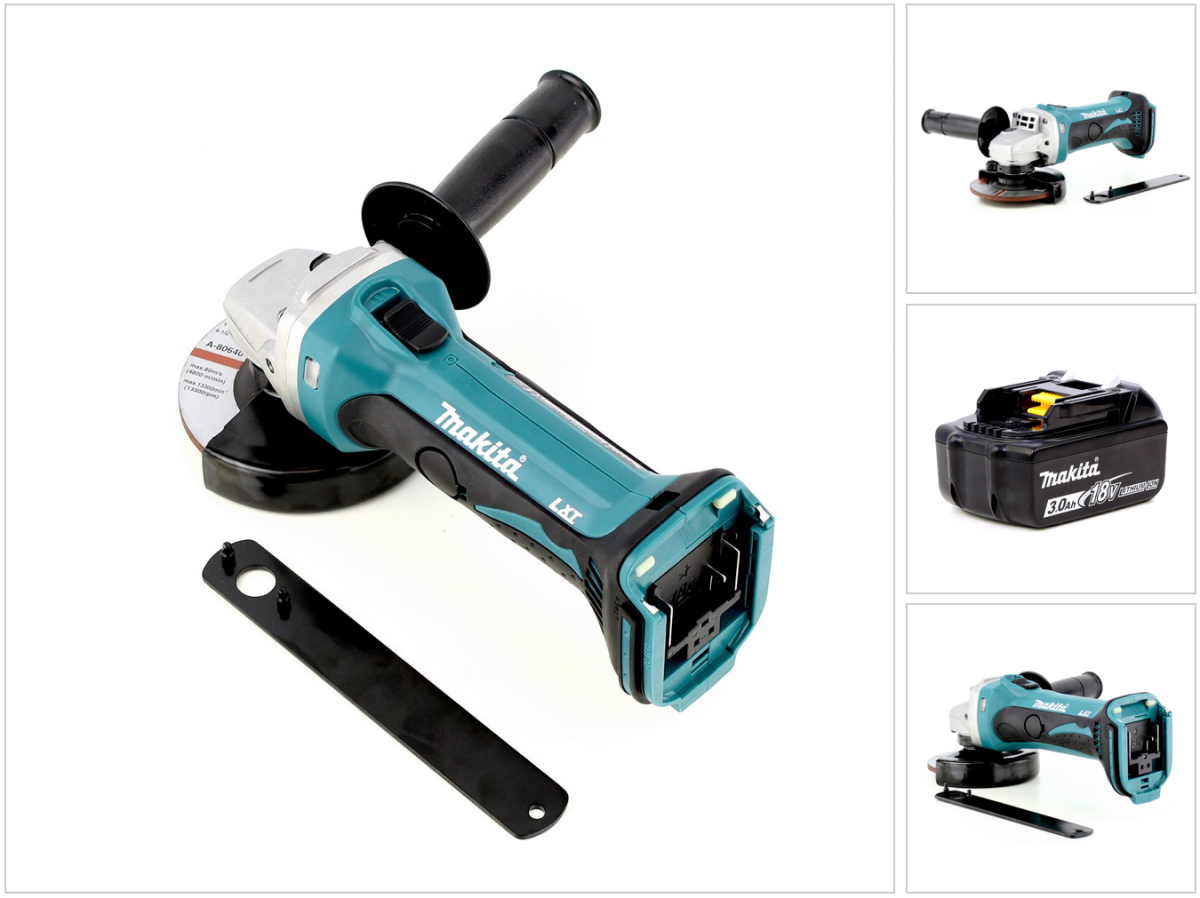 1672 Makita BGA 452 18V Li ion 115 mm Akku Winkelsch